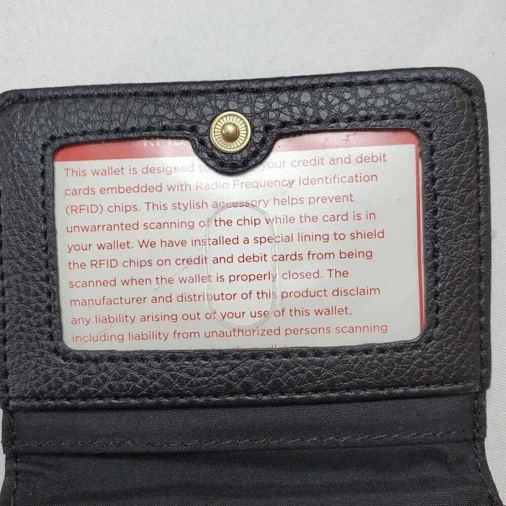 Relic Mens Bifold Wallet Card Holder Black & Brown Leather RFID-Blocking - Picture 4 of 8